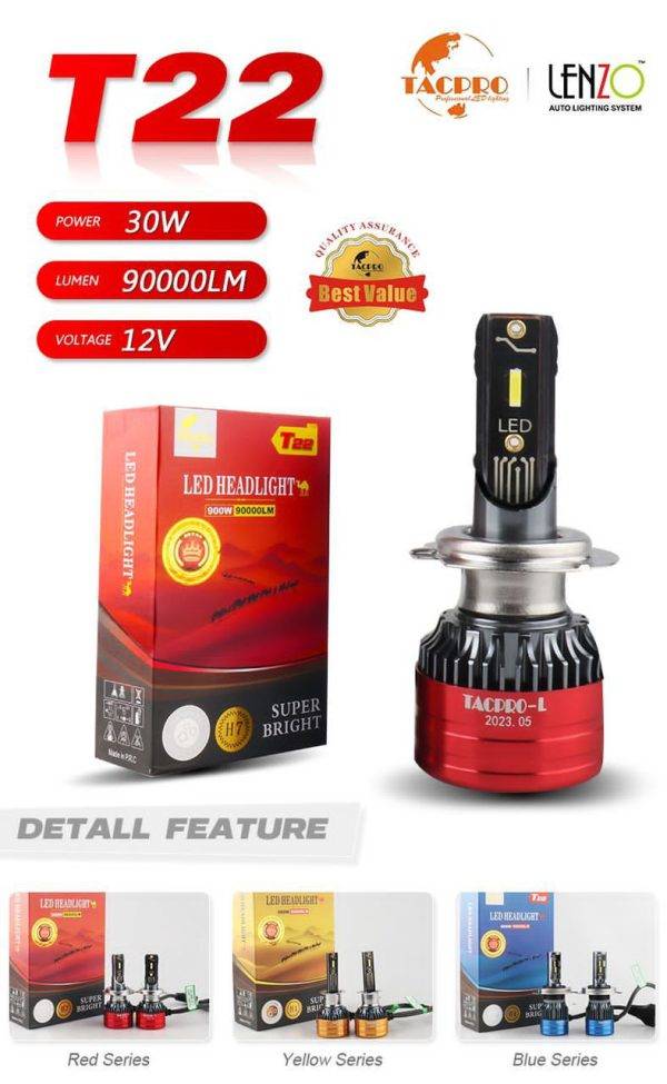 هدلایت برند تکپرو Tacpro مدل T22/F22 (بسته دو عددی)