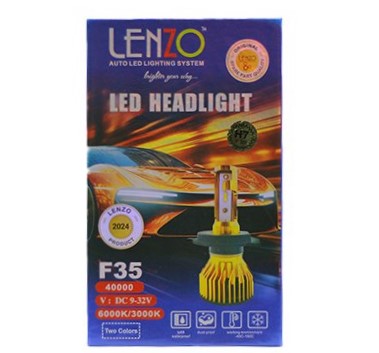 هدلایت برند لنزو Lenzo مدل F35 دورنگ